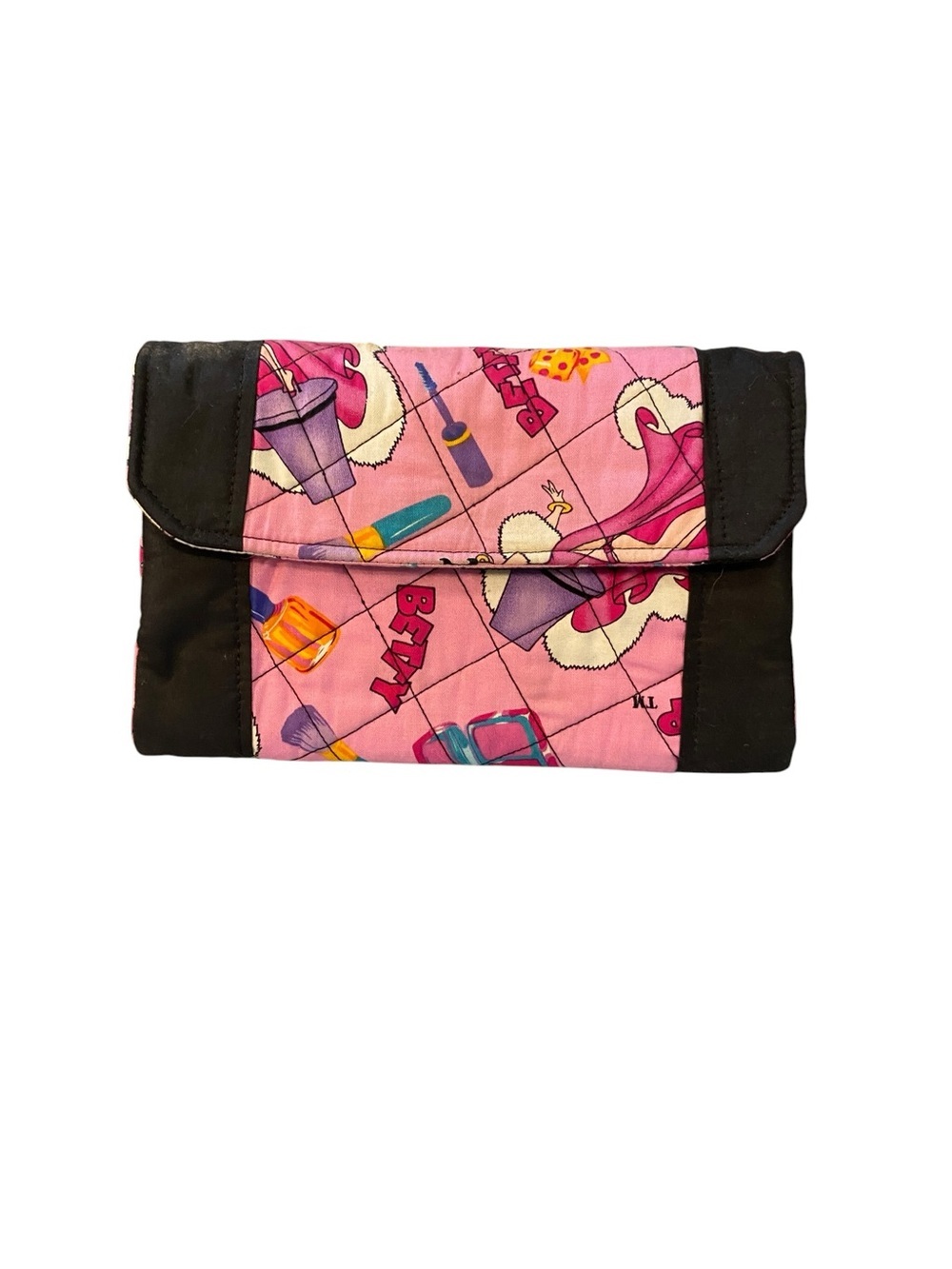 Betty Boop handcrafted quilted tote bag wallet & cosmetic bag Retro Dopamine - Picture 11 of 16